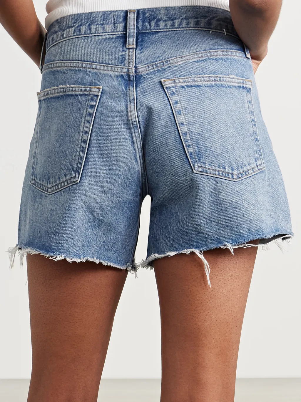 Ripped Denim Shorts