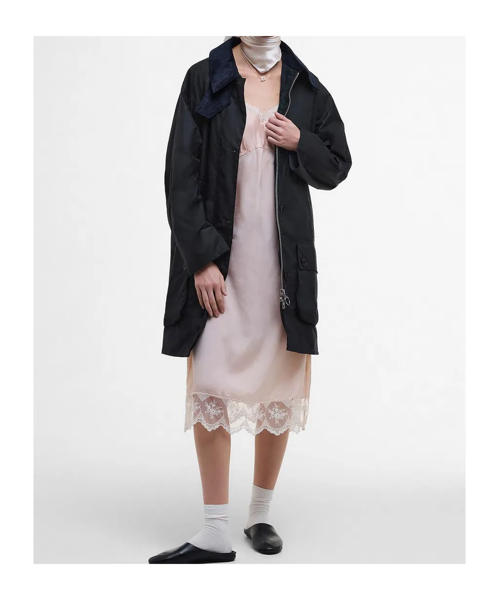 Barbour The Edit By Alexa Loren Oversized Waxed Jacket