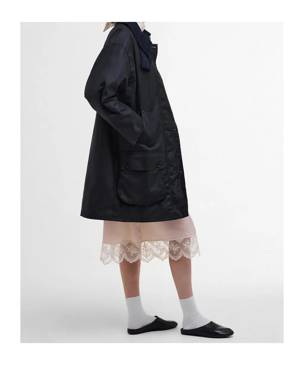 Barbour The Edit By Alexa Loren Oversized Waxed Jacket
