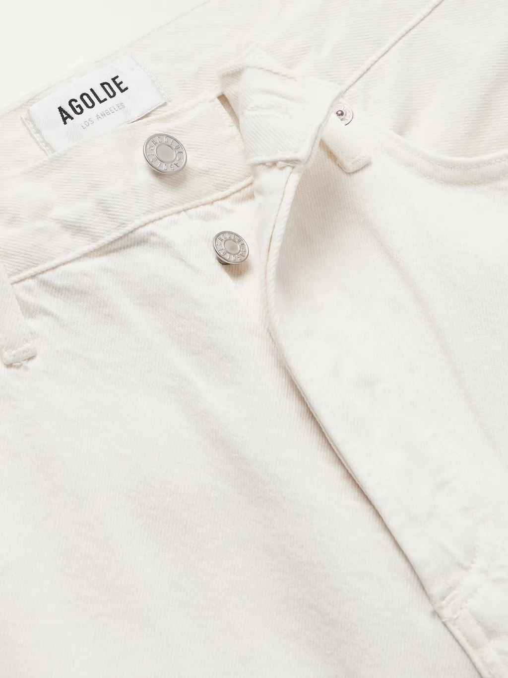 Mid-Rise Straight-Leg Denim Trousers