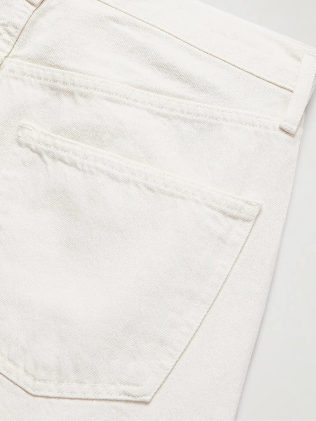 Mid-Rise Straight-Leg Denim Trousers