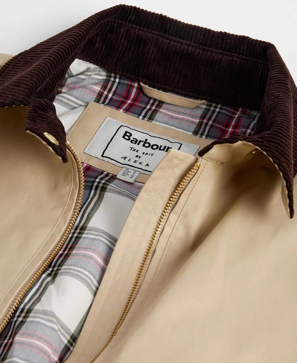 Barbour The Edit By Alexa Anna Showerproof Bomber Jacket