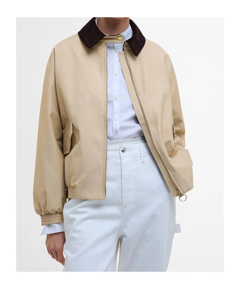 Barbour The Edit By Alexa Anna Showerproof Bomber Jacket