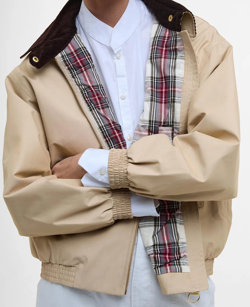 Barbour The Edit By Alexa Anna Showerproof Bomber Jacket