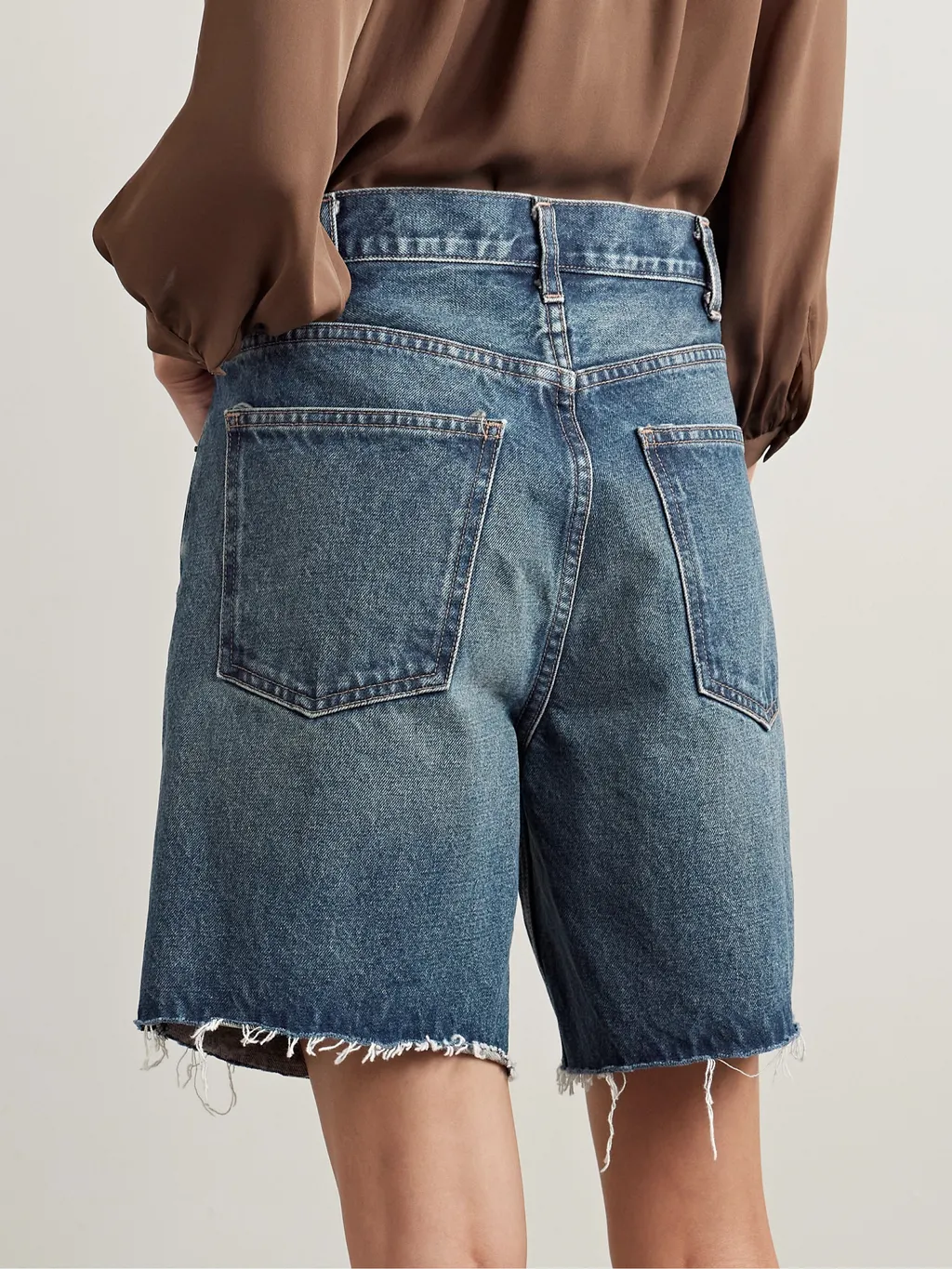 Russel Raw Edge Denim Shorts