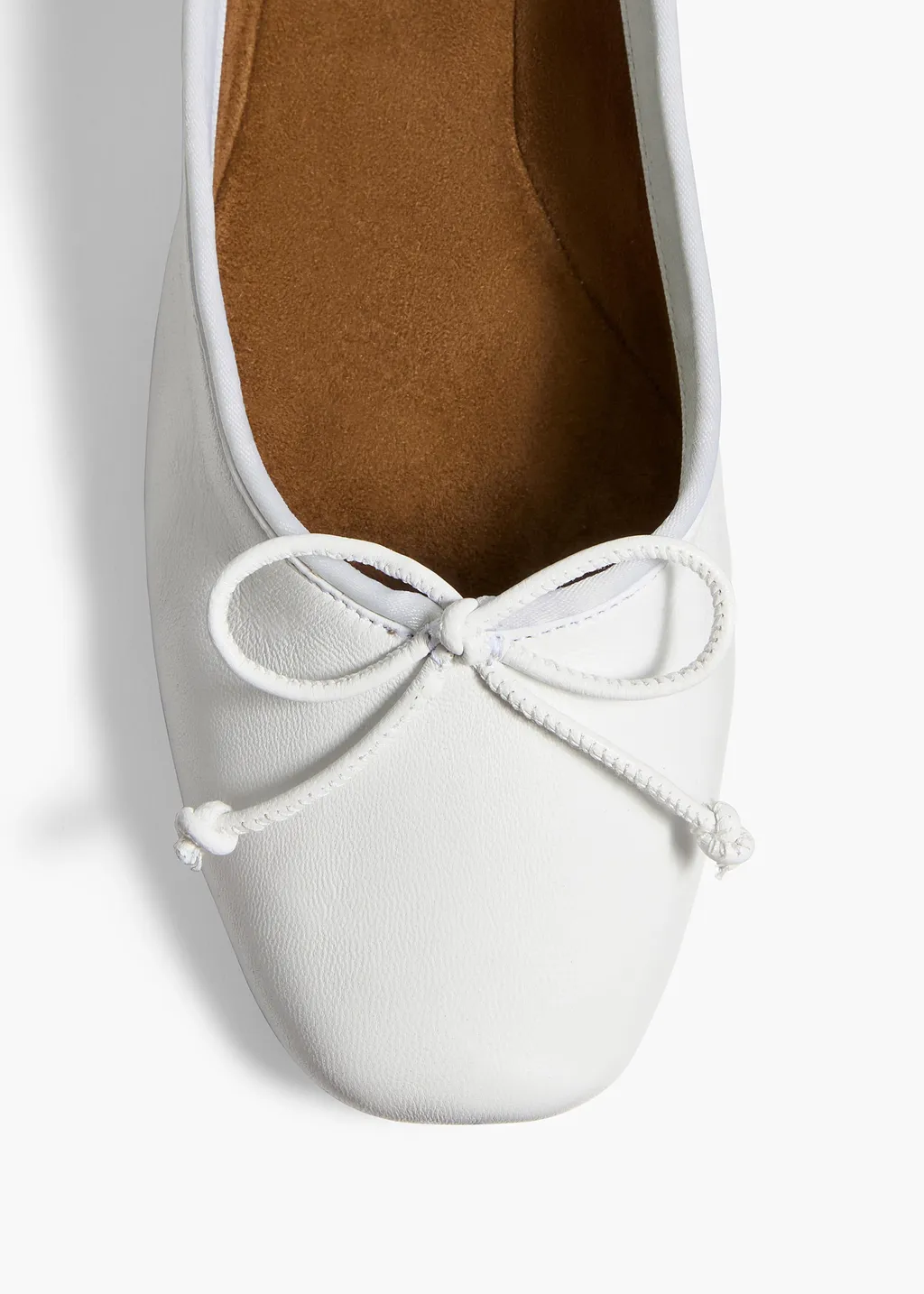 Leather Bow Ballerina