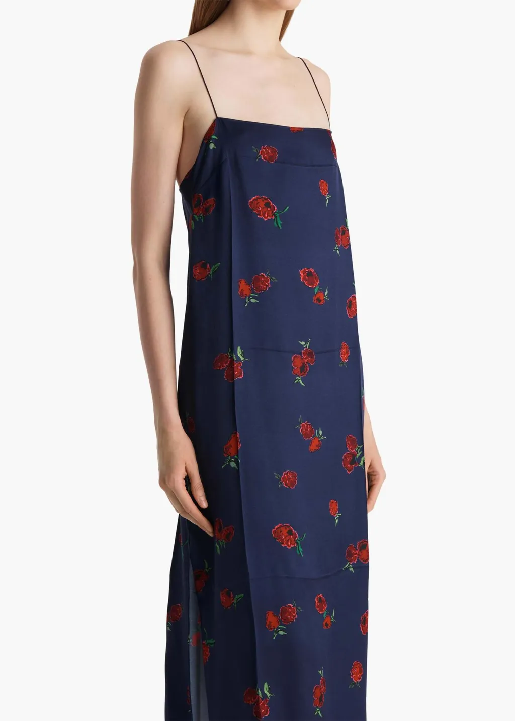 Sicily Dress In Amethyst With Raspberry Print