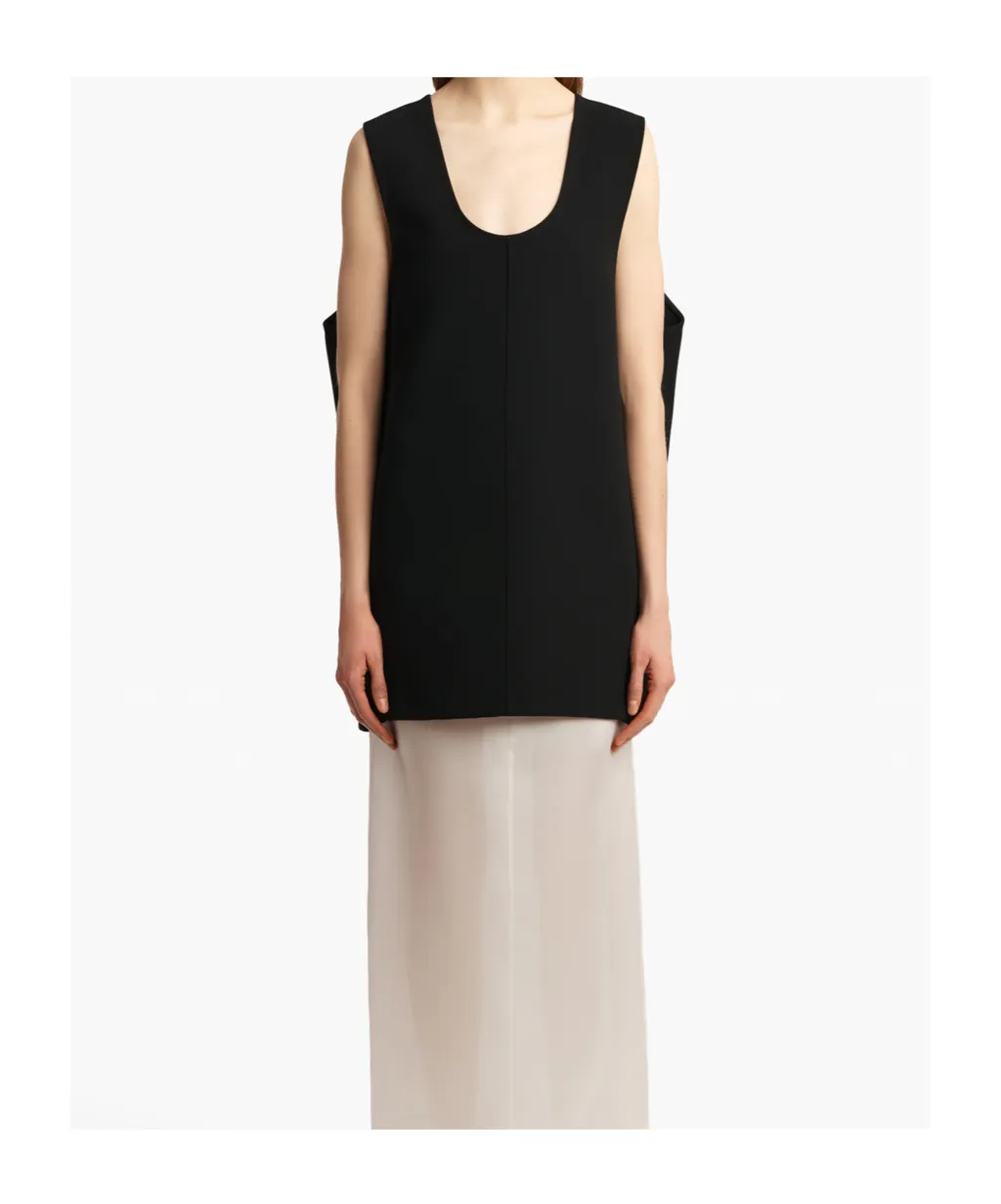 Nyona Scoop-Neck Sleeveless Mini Dress