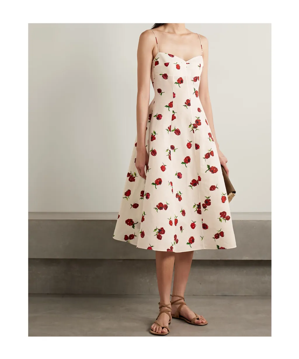 Isabella Floral-Print Midi Dress