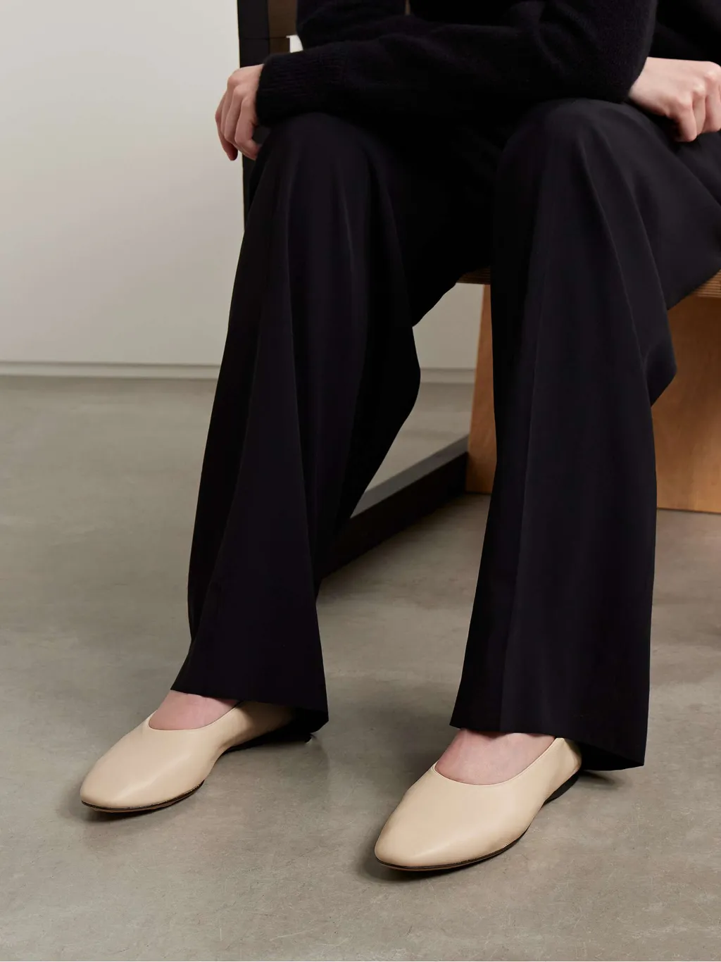 Awar Leather Ballet Flats