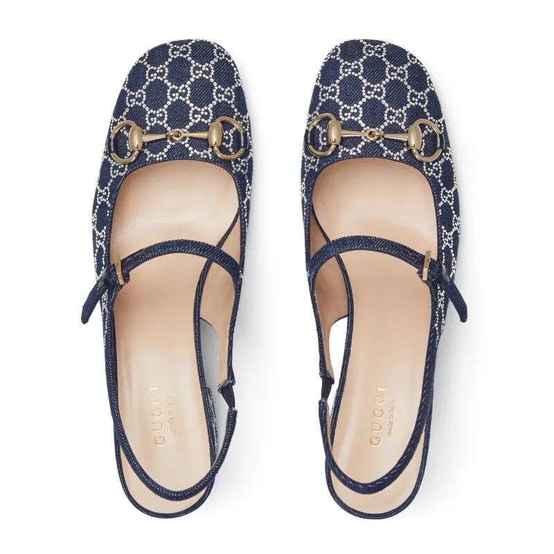 Horsebit Buckle High-Heeled Sandals