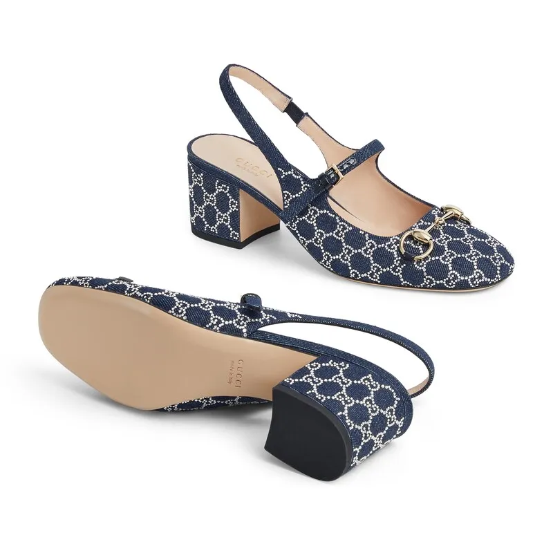 Horsebit Buckle High-Heeled Sandals