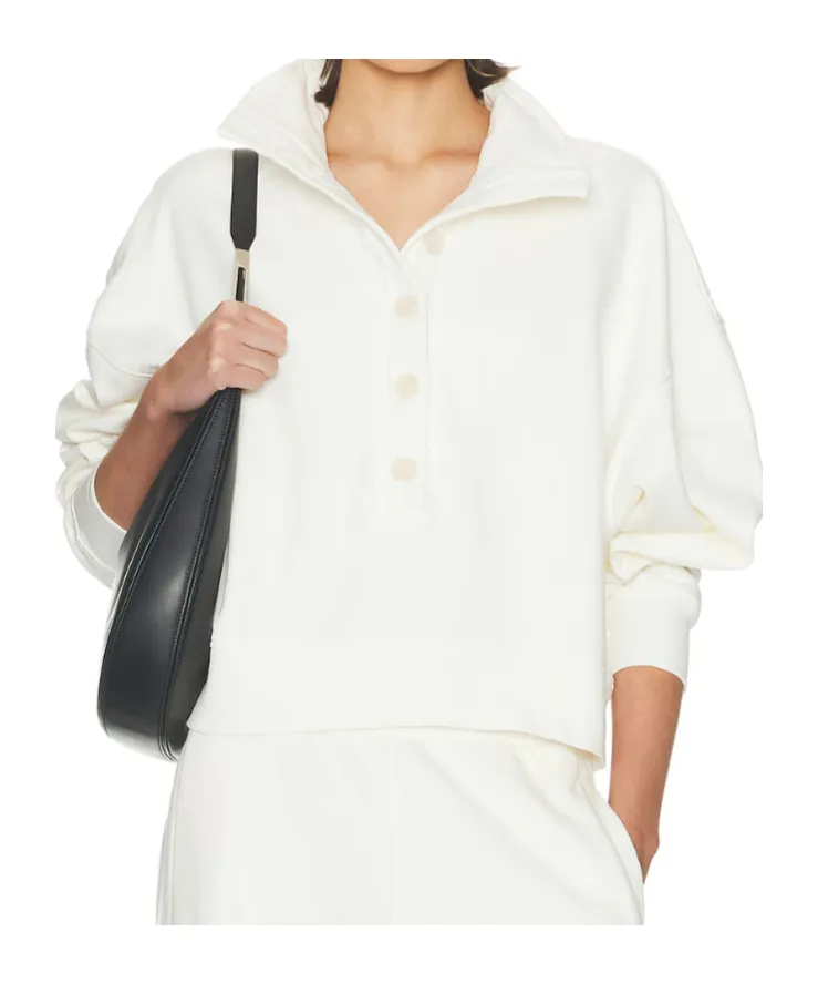 Button-Placket Polo Top
