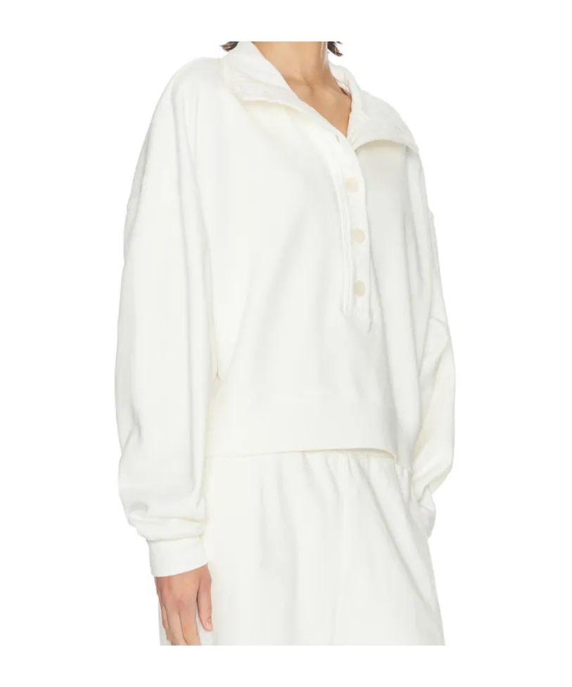 Button-Placket Polo Top