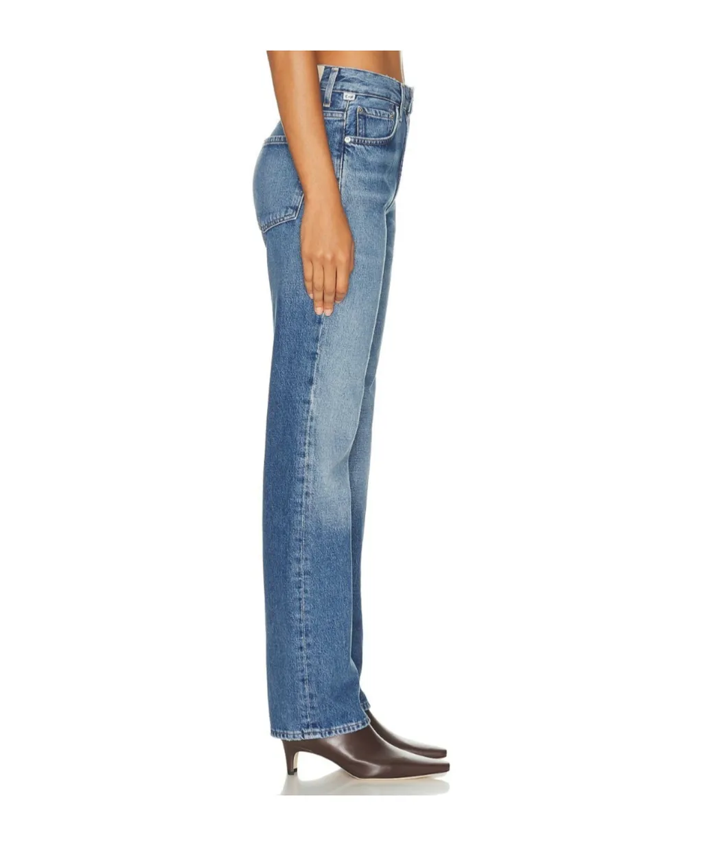 Light-Wash Five-Pocket Denim Jeans