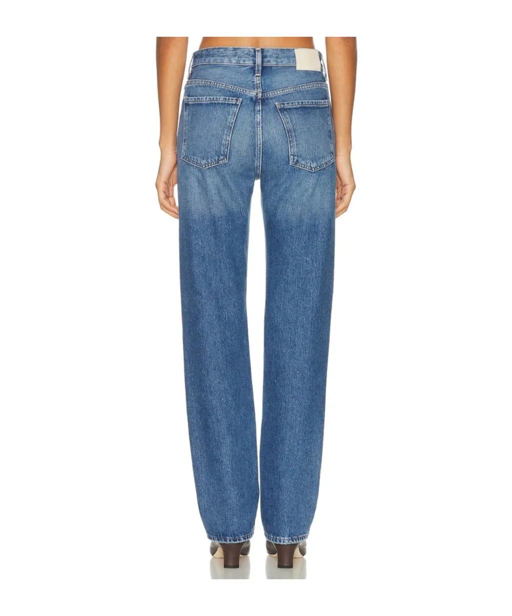 Light-Wash Five-Pocket Denim Jeans