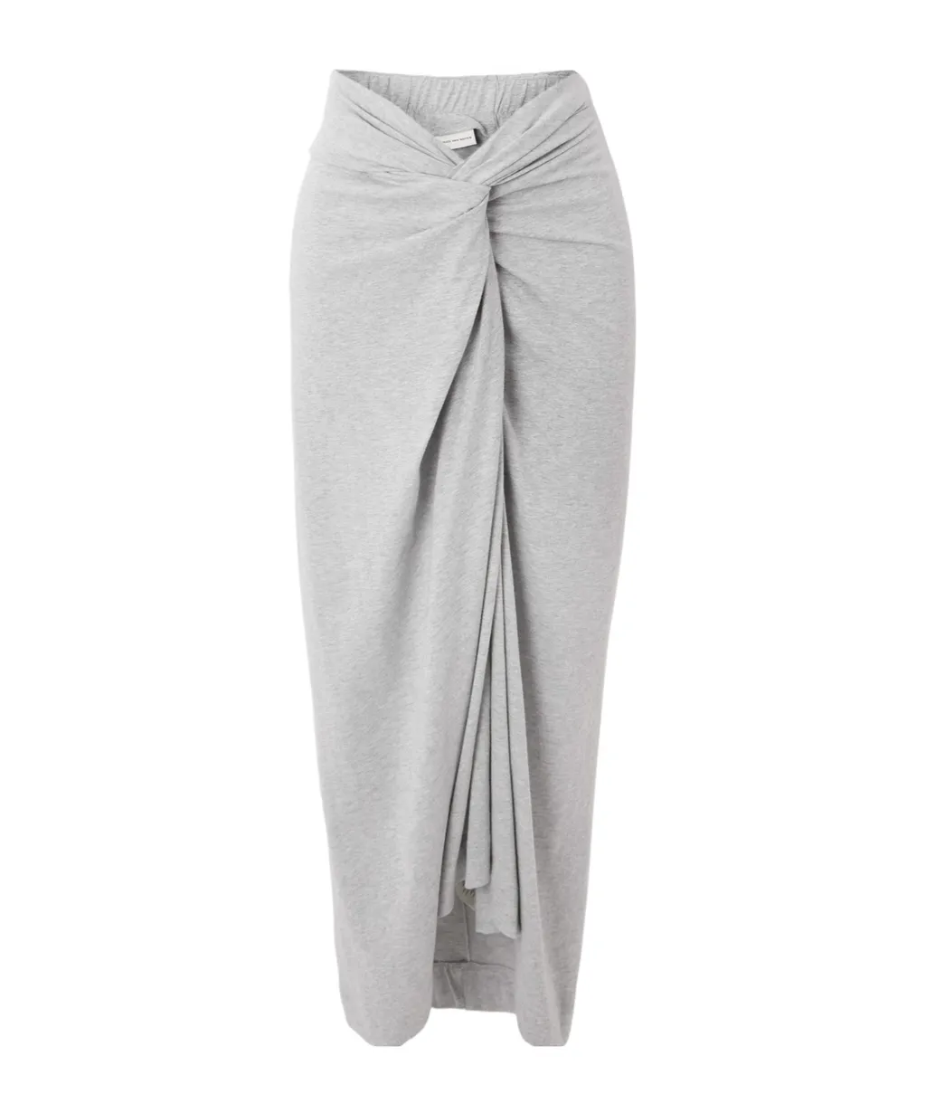 Twisted Front Mid-Length Dress