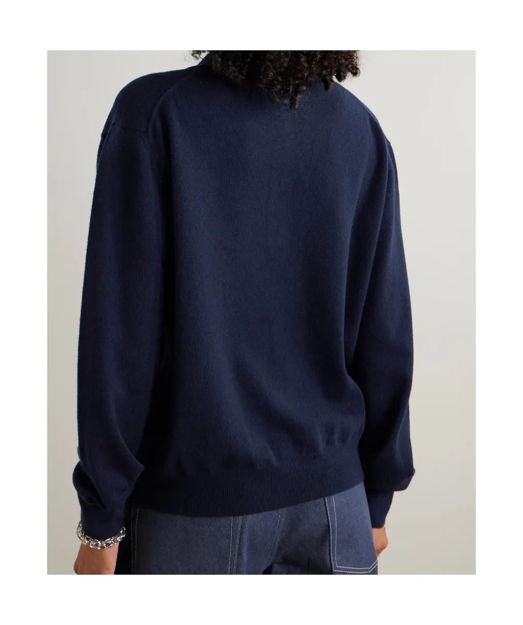 Deconstructed V-Neck Sweater