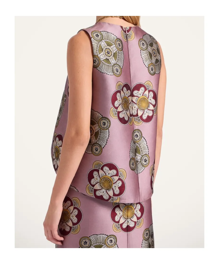 Floral-Print Sleeveless Top