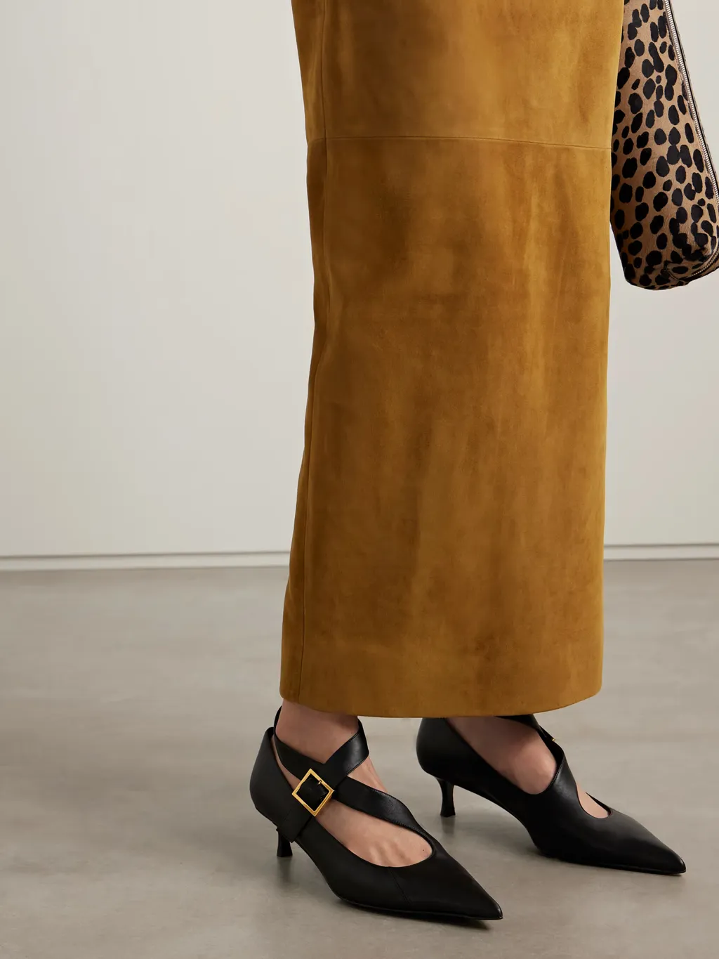 45Mm Sloan Buckle-Strap Pumps
