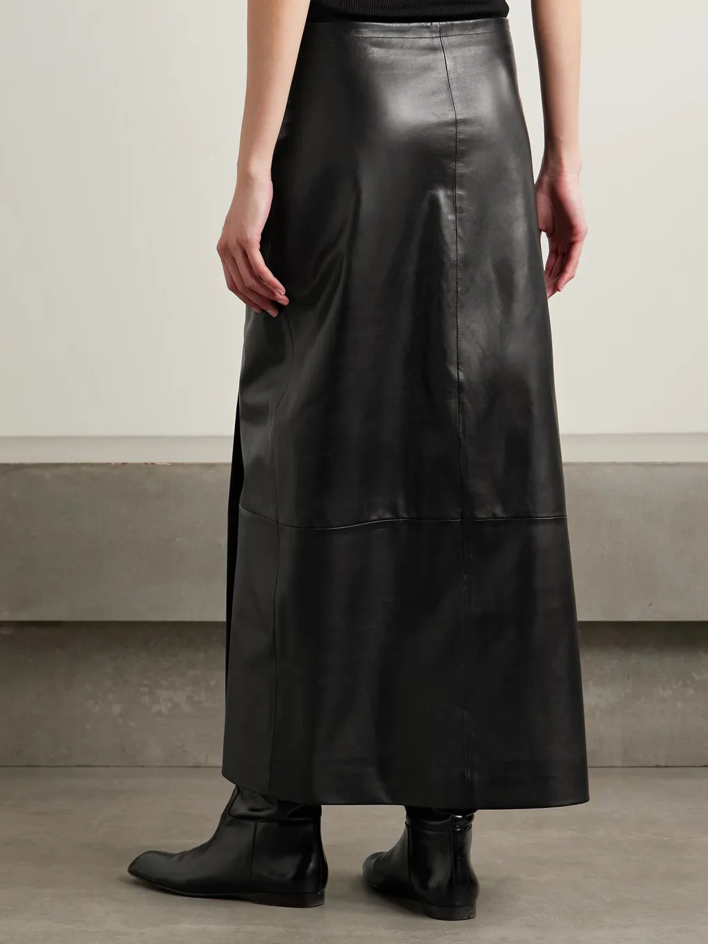 Panelled Wrap Midi Skirt