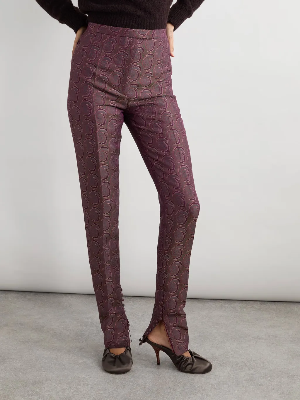 Jacquard Skinny Pants