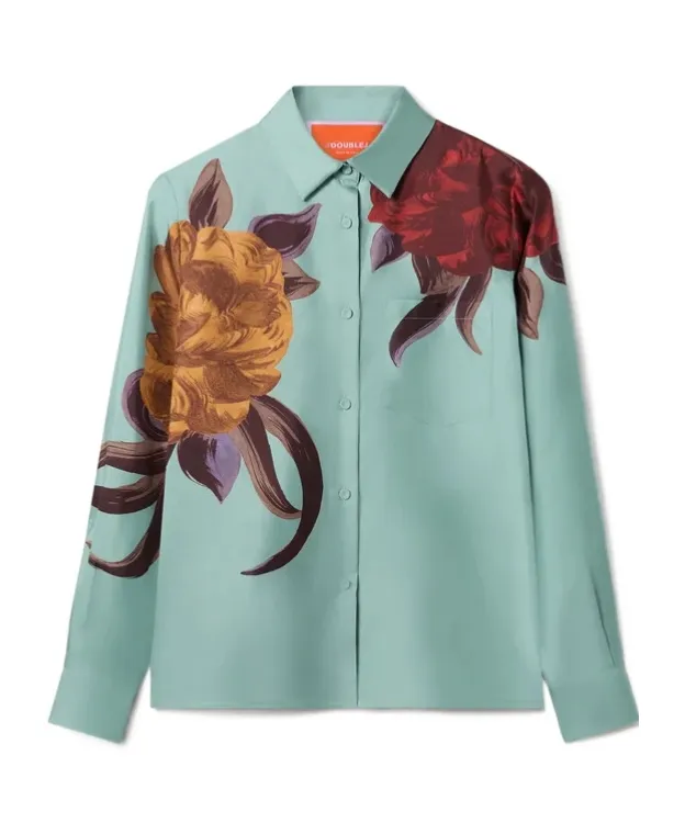 La Doublej Peony Place Boy Shirt Top