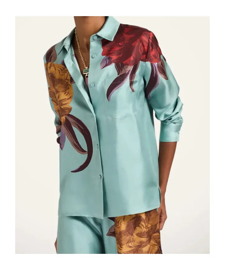 La Doublej Peony Place Boy Shirt Top
