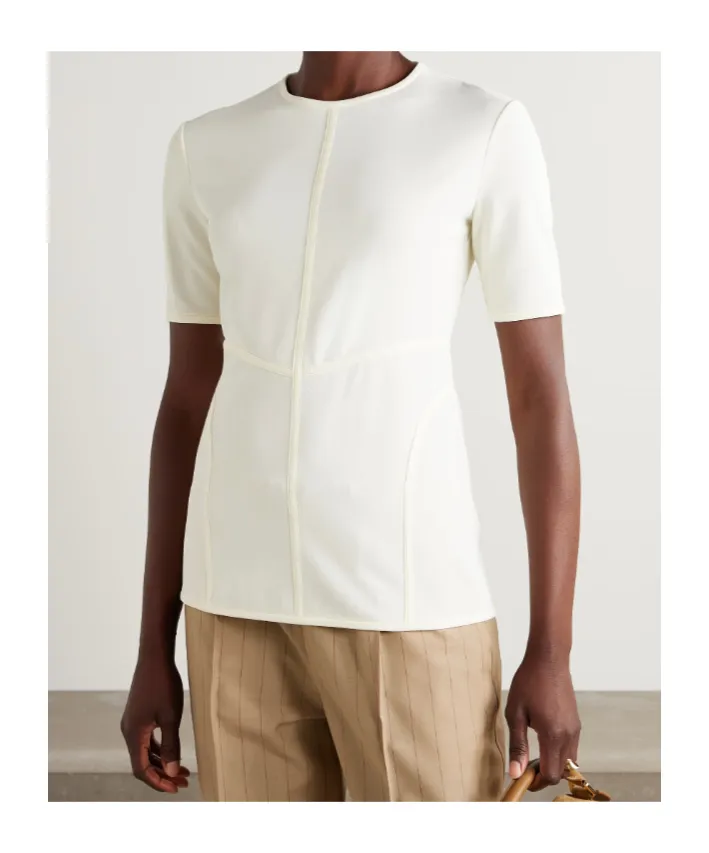 Jil Sander Zipped Crewneck Top