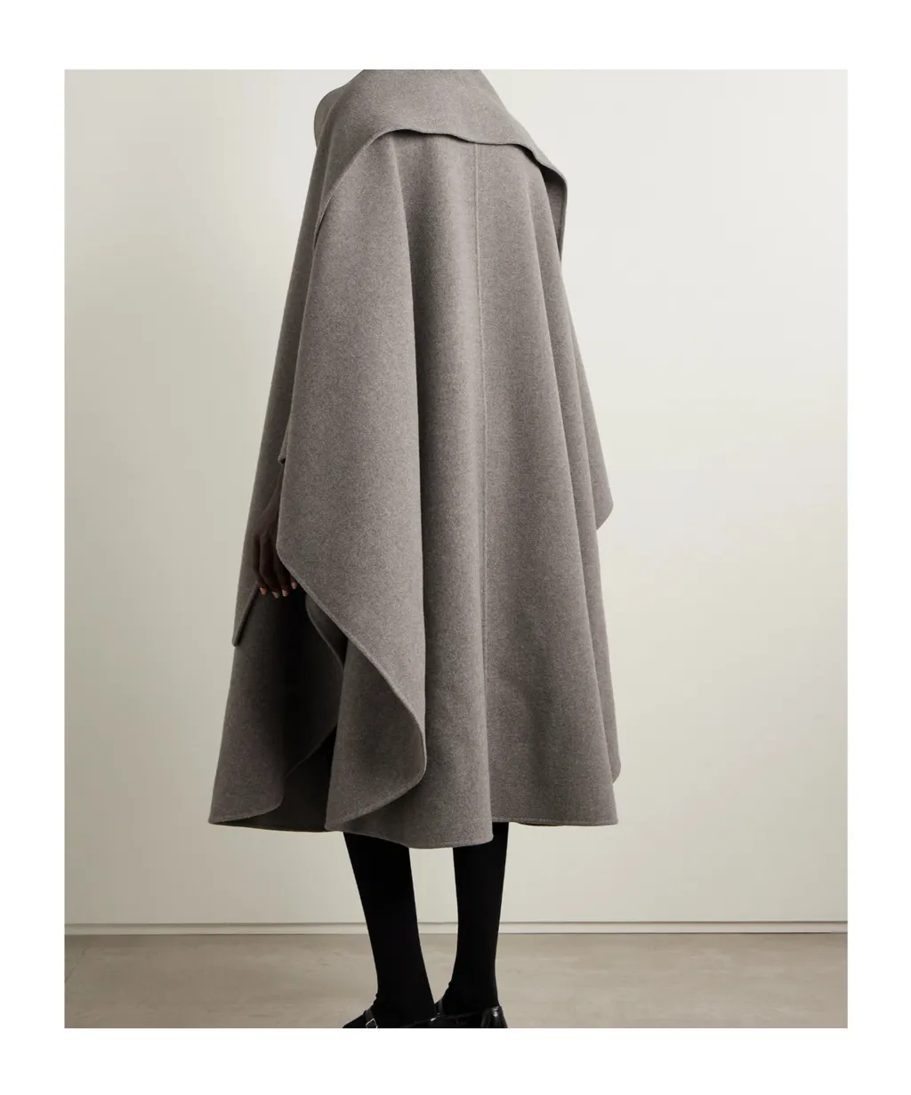 Justino Scarf-Style Shawl-Effect Coat