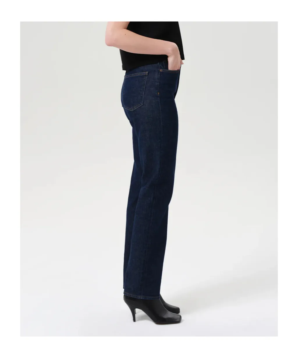 90's Pinch Waist High Rise Straight Long