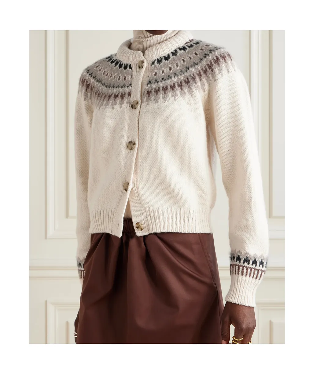 Clarke Fair Isle Wool-Blend Cardigan