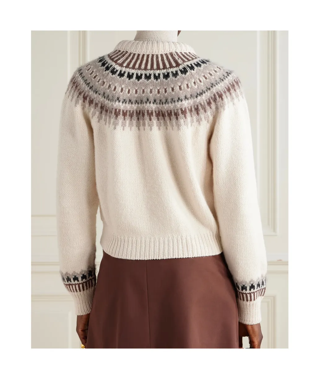 Clarke Fair Isle Wool-Blend Cardigan
