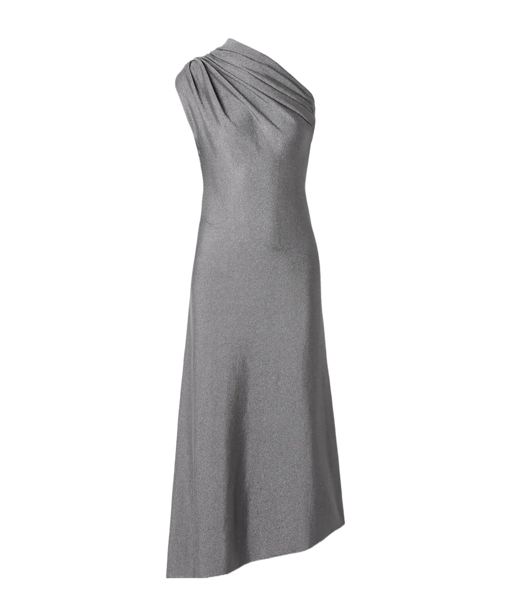 One-Shoulder Ruched Dress