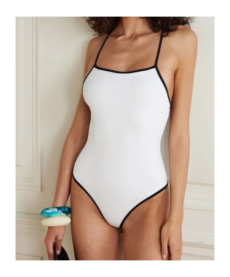 Itak Square-Neck Criss-Cross Swimsuit