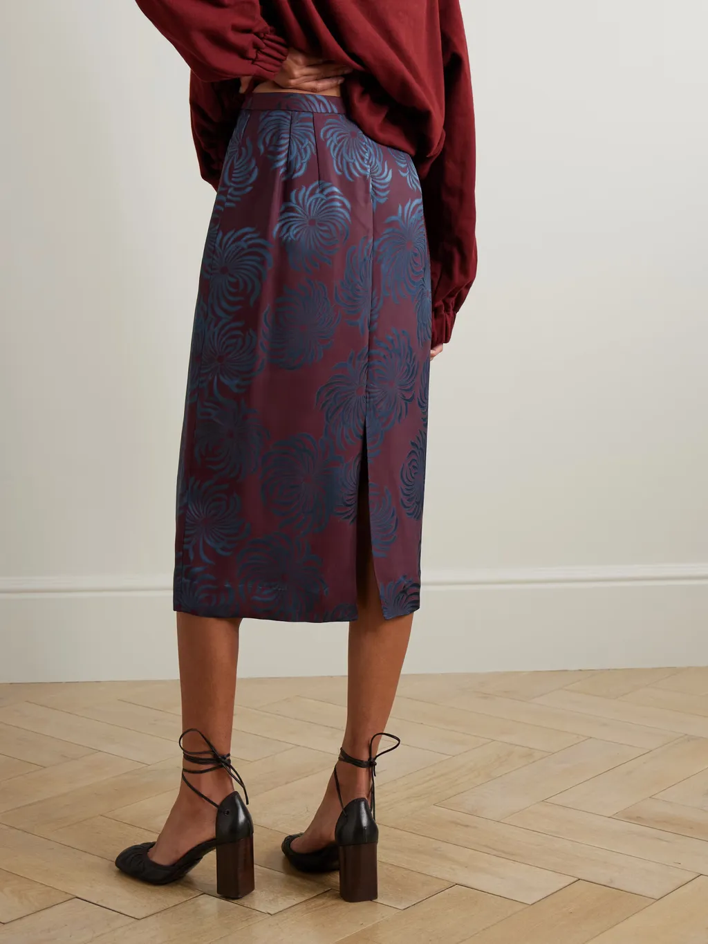 Jacquard Midi Skirt