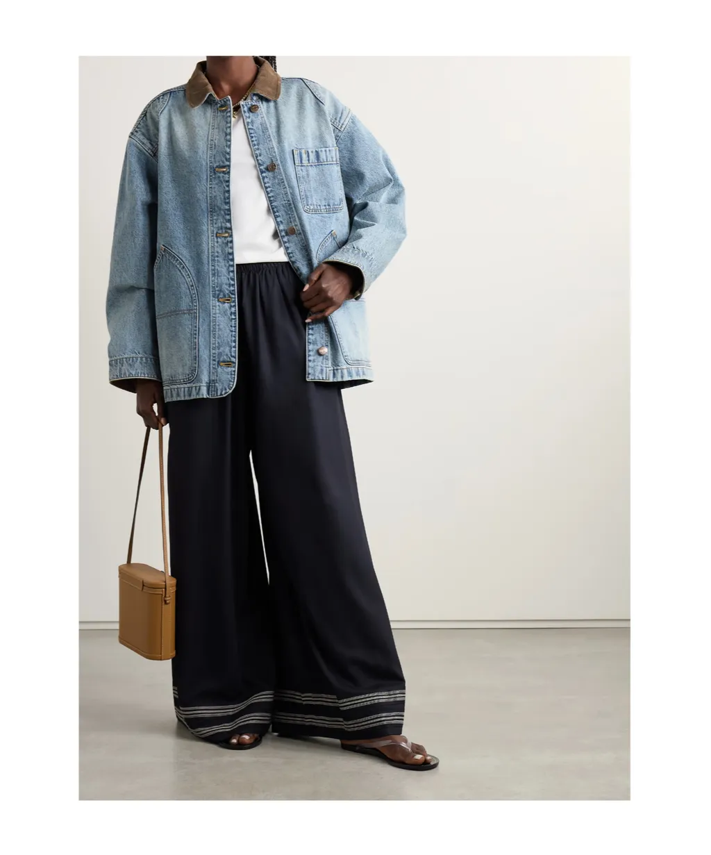 Long-Sleeved Denim Jacket