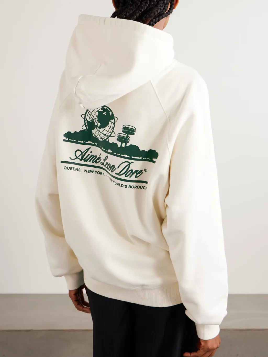 Patterned Printed Hoodie