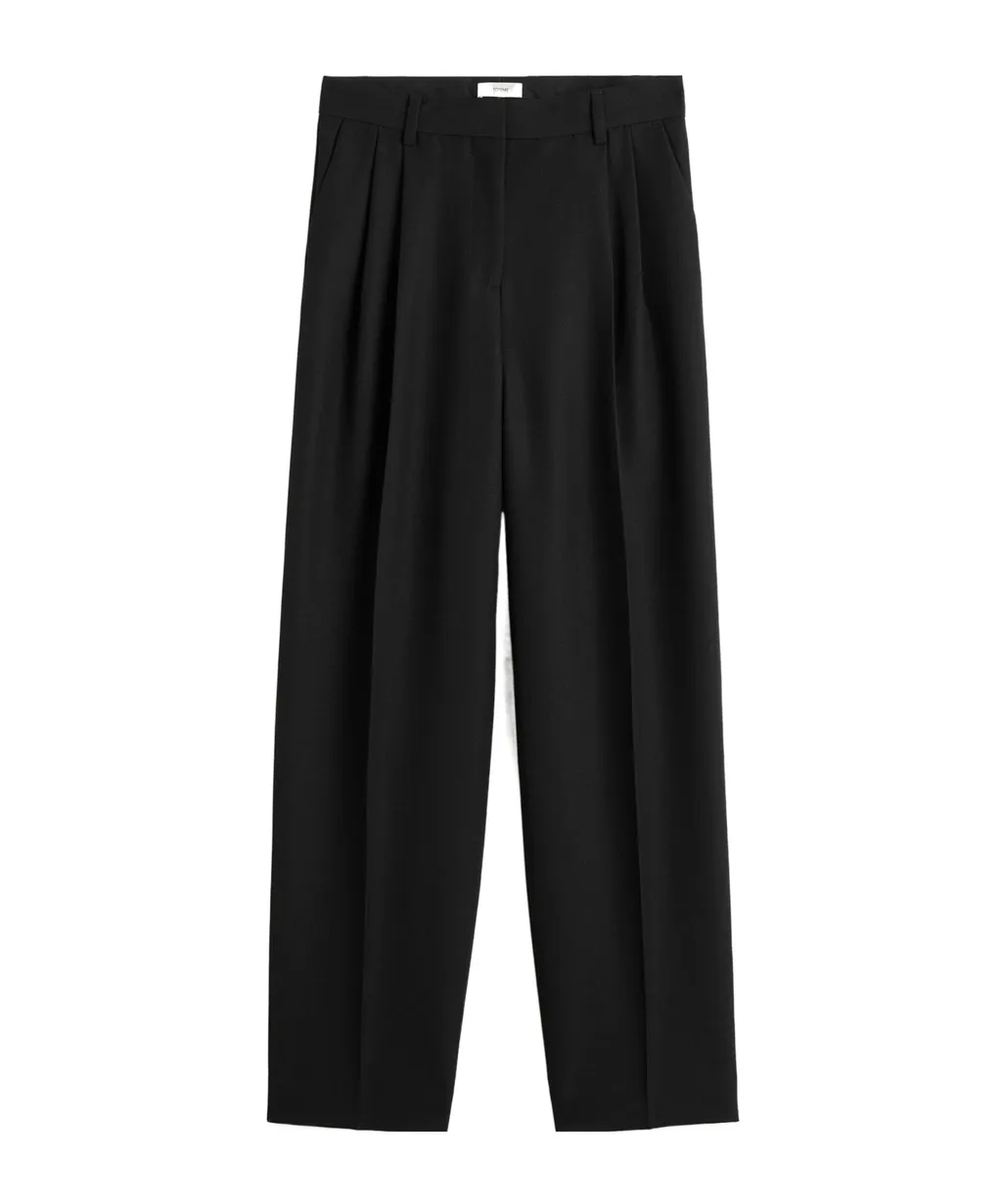 Double-Pleat Tailored Trousers