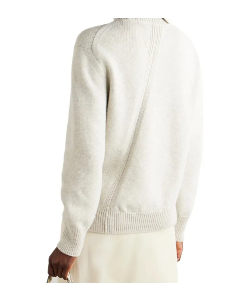 Asymmetric Turtleneck Sweater