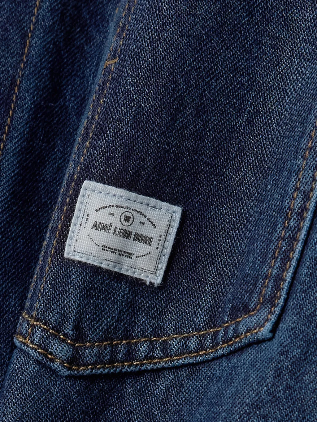 Corduroy-Trimmed Denim Jacket