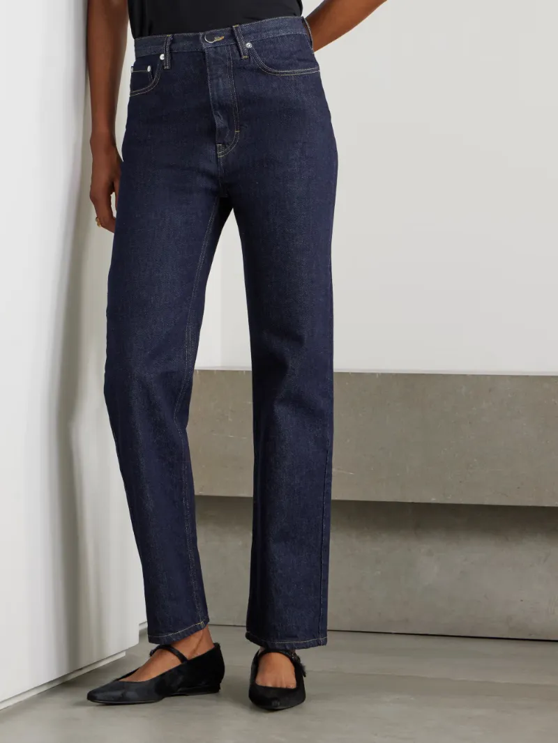 Jude Organic High-Rise Straight-Leg Jeans