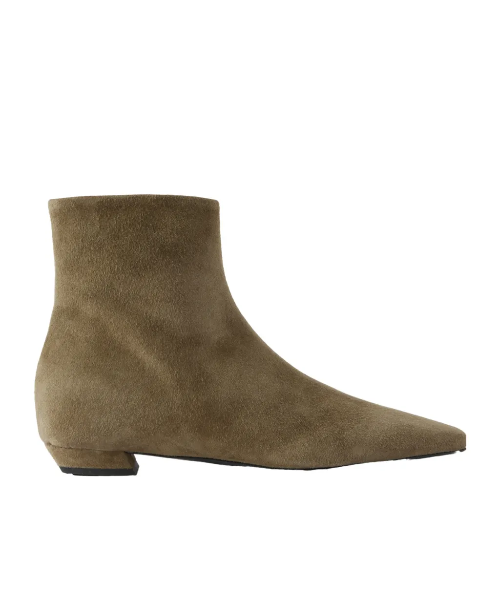 Square-Toe Ankle Boots