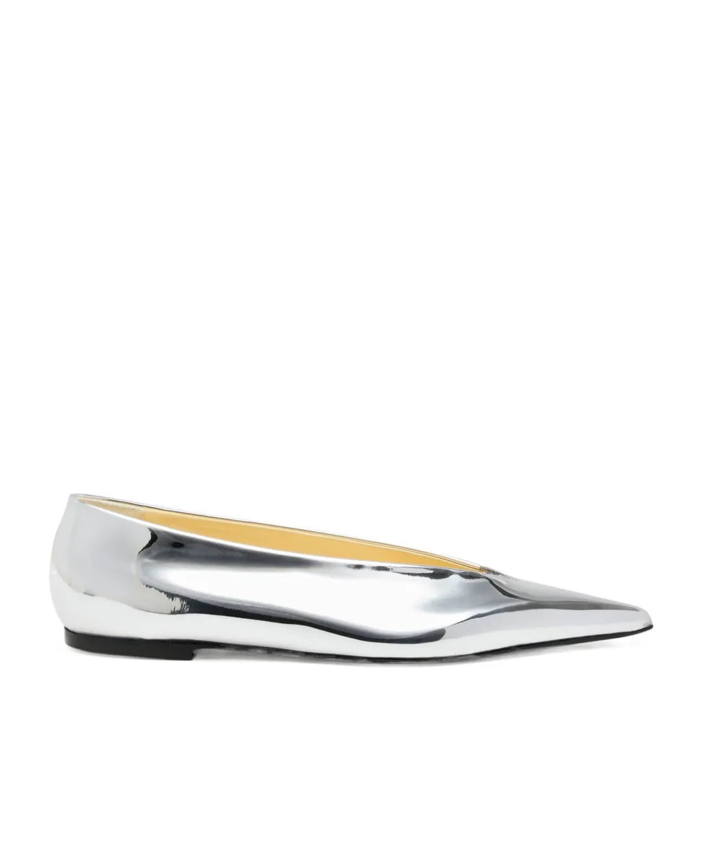 Slash Pointed-Toe Flat Pumps