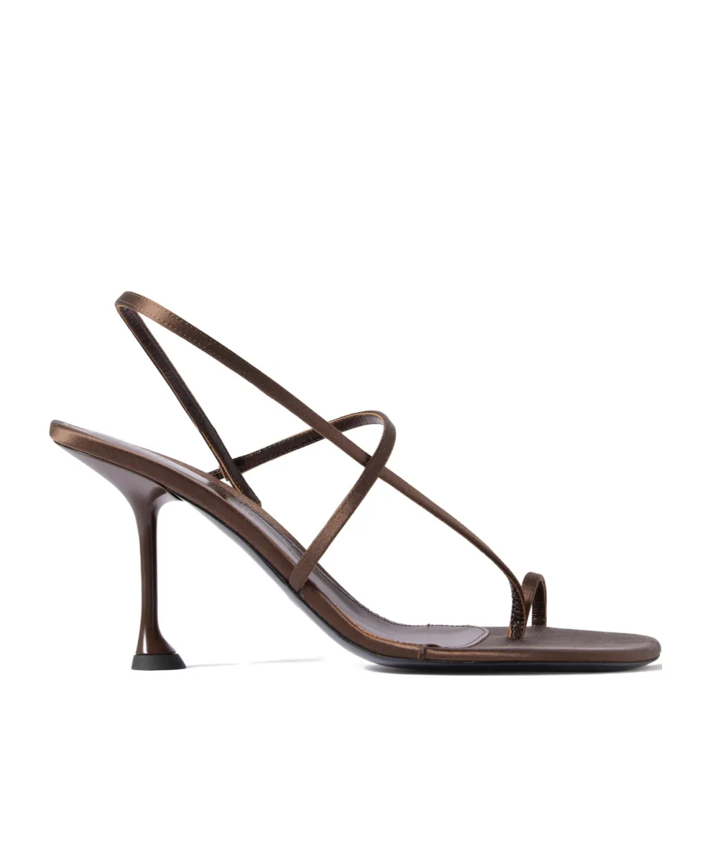 Tee Satin Slingback Sandals