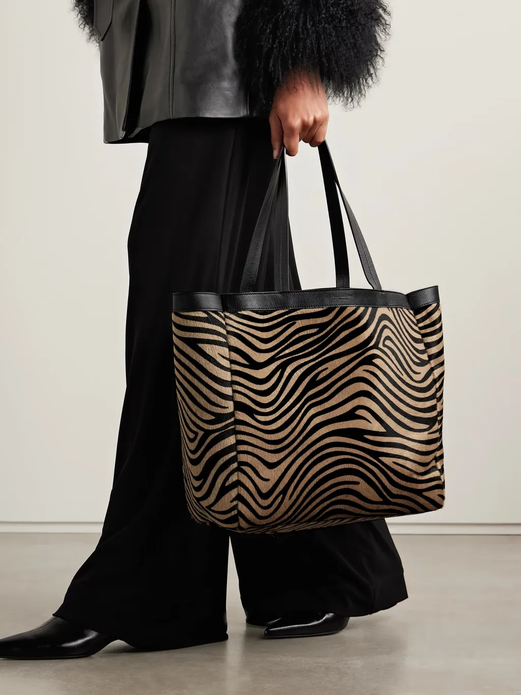Loren Medium Zebra Print Handbag