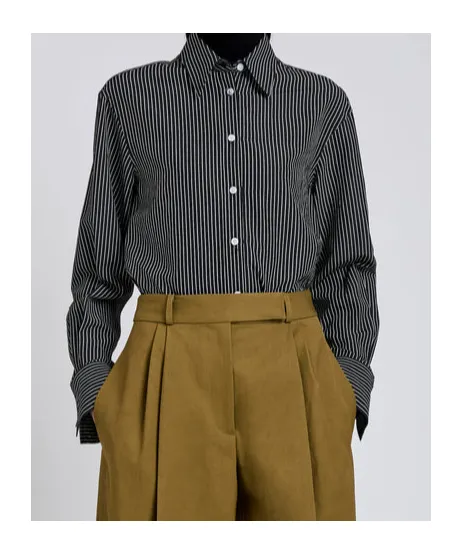 Lyndsey Striped Poplin Shirt