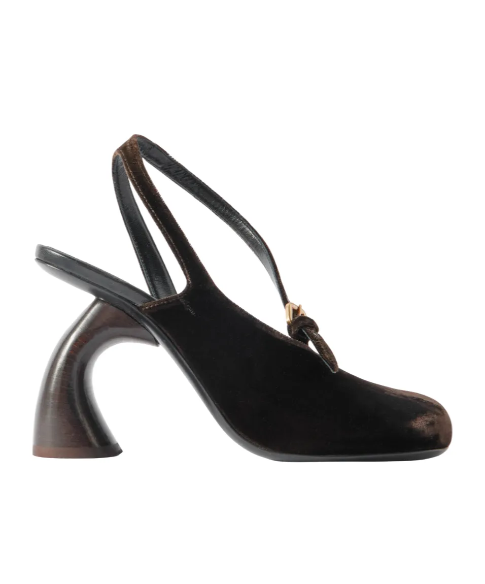 Velvet Slingback Pumps