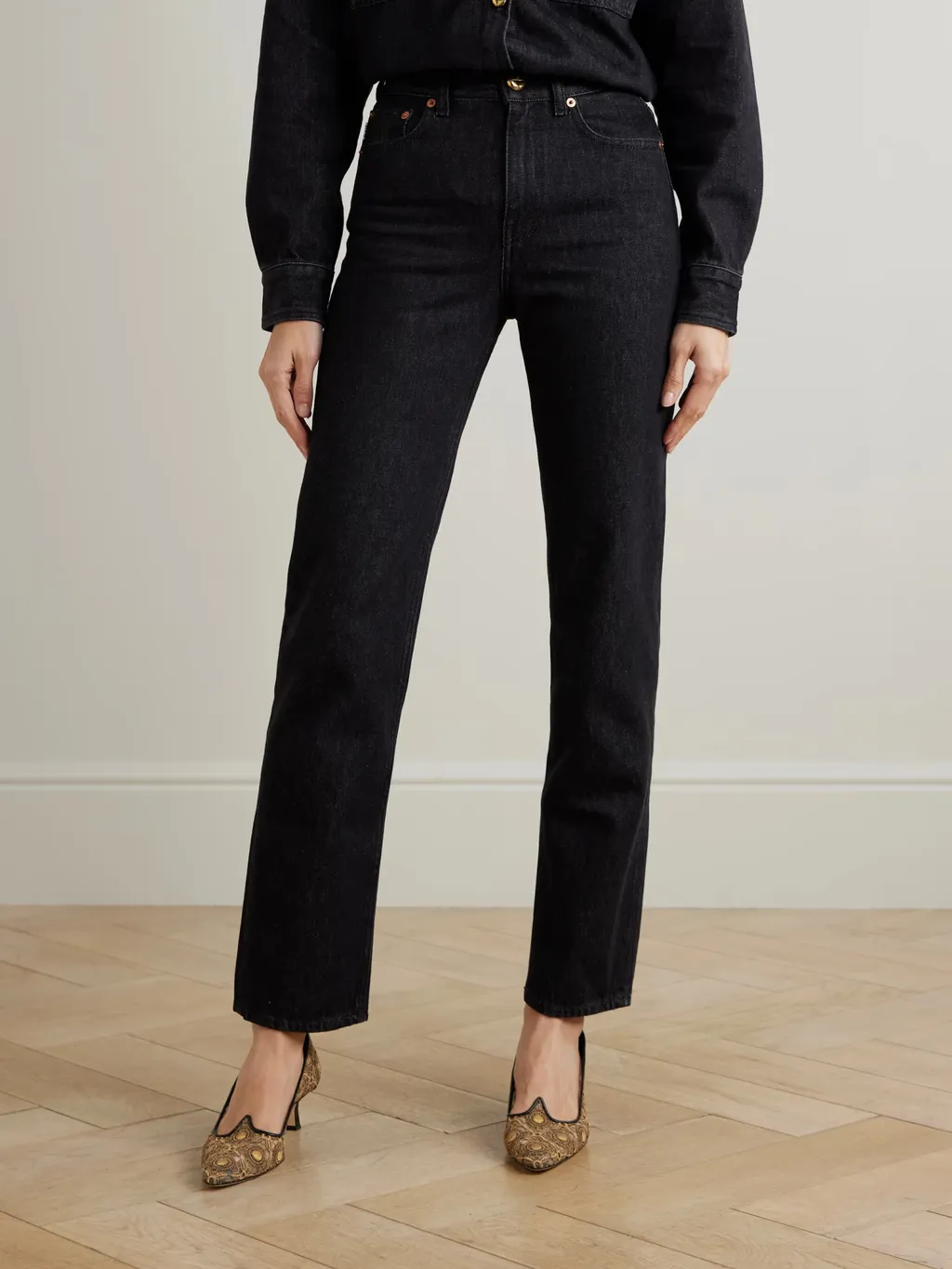 Clapotis Paso High-Rise Straight-Leg Jeans