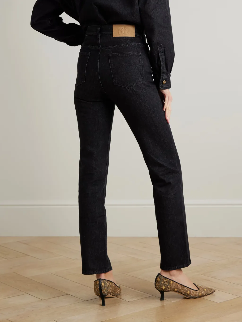Clapotis Paso High-Rise Straight-Leg Jeans